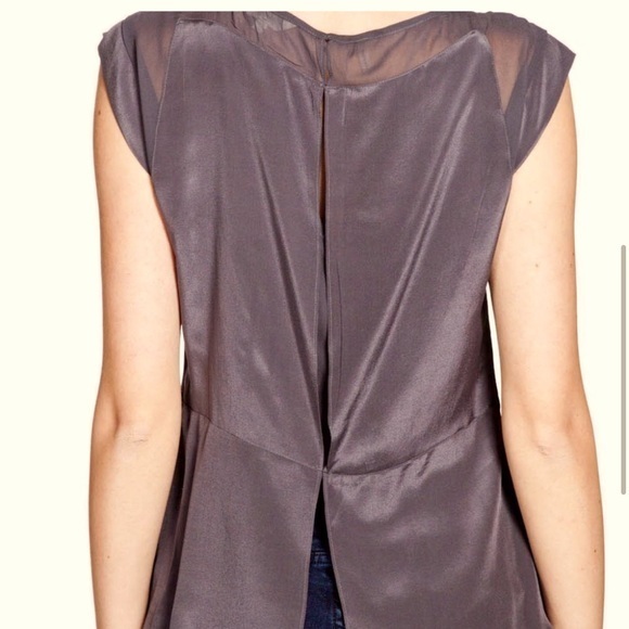 Rebecca Taylor Panther Ombre Beaded Silk Blouse Size 8 - Picture 9 of 9